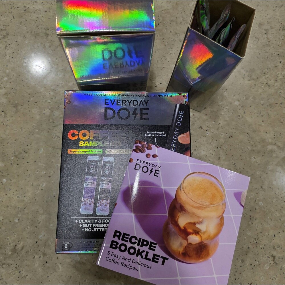 Everyday Dose COFFEE+ Sample Kit with Supercharged Frother (5 Packets) Exp 10/27 - Picture 3 of 9